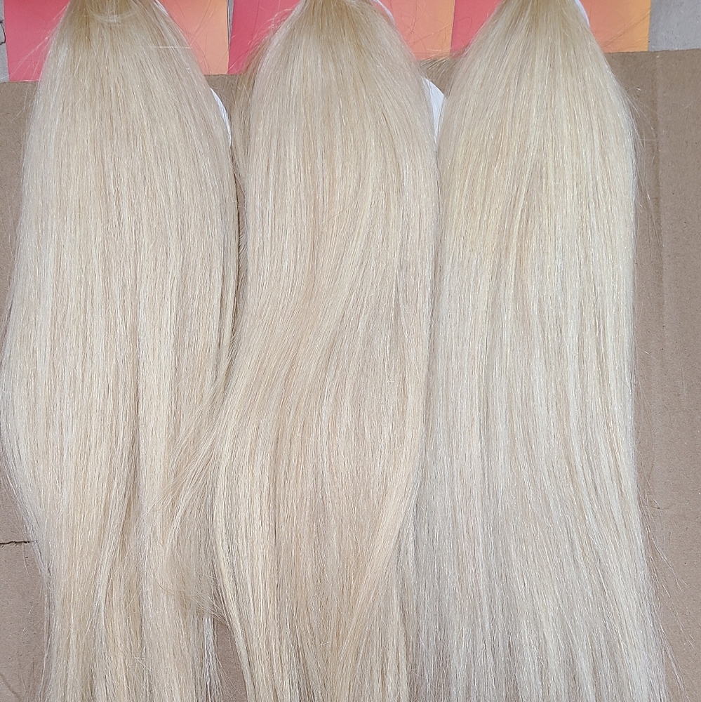 3pk bundle of 613 platinum vanilla 24" bundle 100% human hair